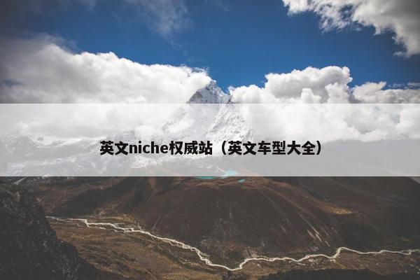 英文niche权威站（英文车型大全）