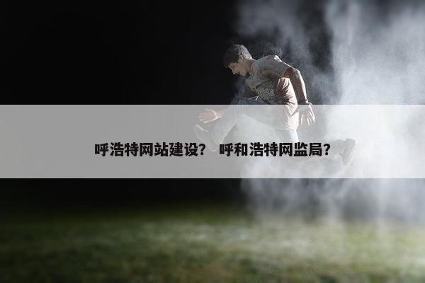呼浩特网站建设？ 呼和浩特网监局？