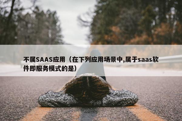 不属SAAS应用（在下列应用场景中,属于saas软件即服务模式的是）