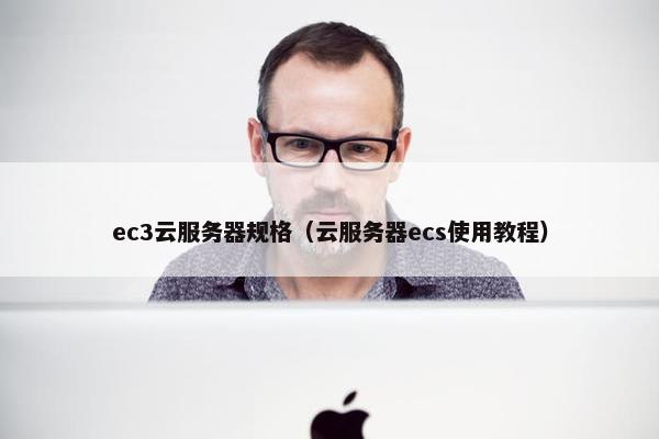 ec3云服务器规格（云服务器ecs使用教程）