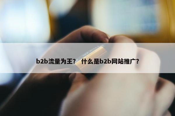 b2b流量为王？ 什么是b2b网站推广？