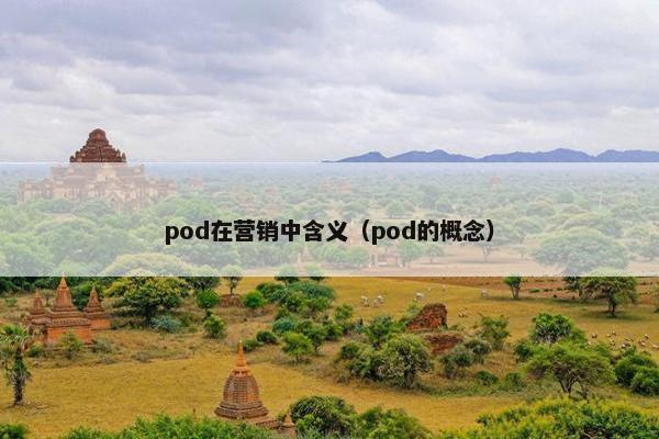 pod在营销中含义（pod的概念）