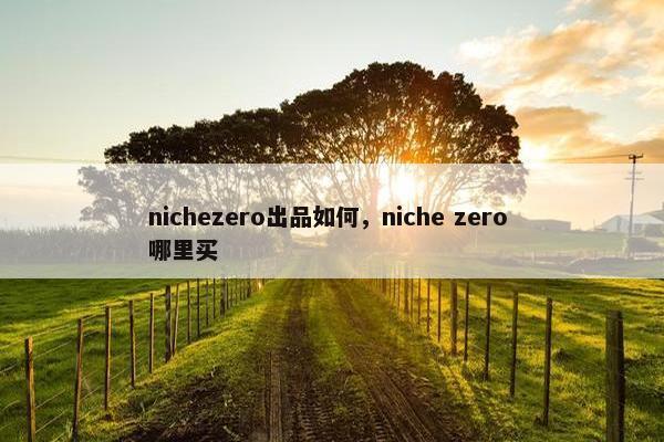 nichezero出品如何，niche zero 哪里买