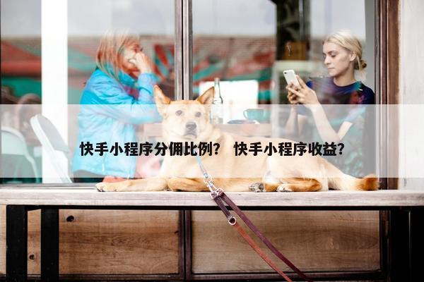 快手小程序分佣比例？ 快手小程序收益？