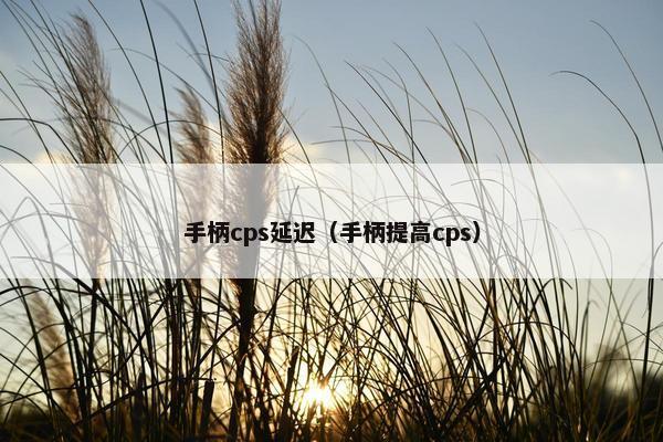 手柄cps延迟（手柄提高cps）