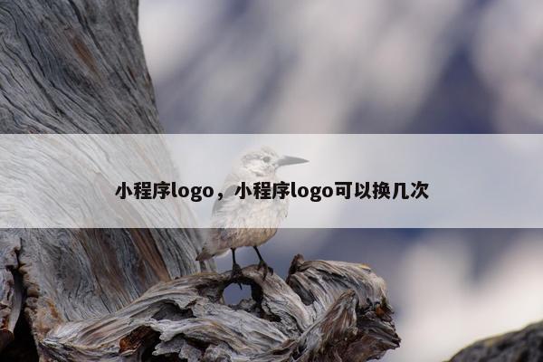 小程序logo，小程序logo可以换几次