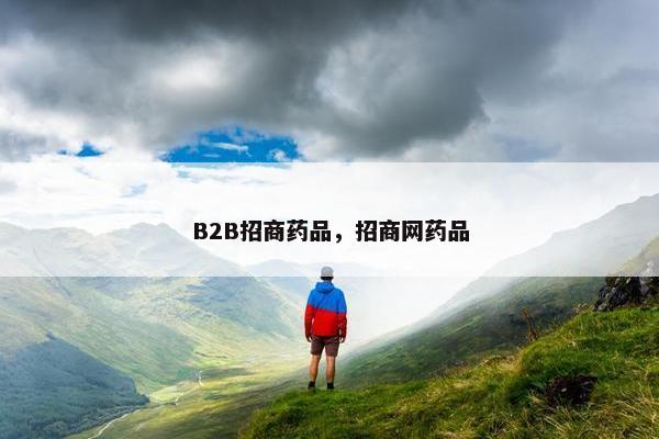 B2B招商药品，招商网药品