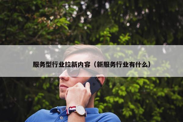 服务型行业拉新内容（新服务行业有什么）