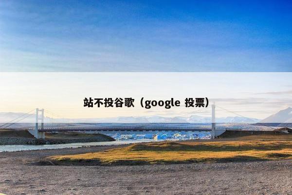 站不投谷歌（google 投票）