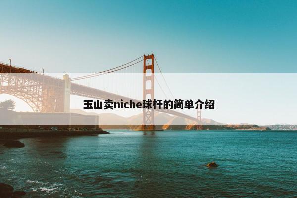 玉山卖niche球杆的简单介绍