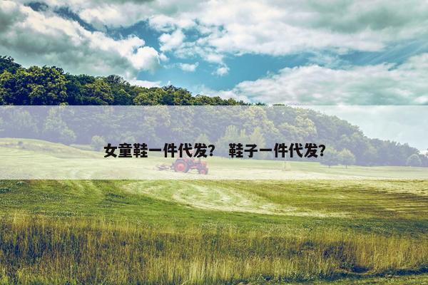 女童鞋一件代发？ 鞋子一件代发？