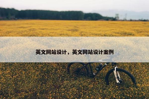 英文网站设计，英文网站设计案例