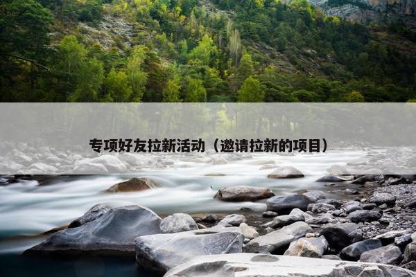 专项好友拉新活动（邀请拉新的项目）