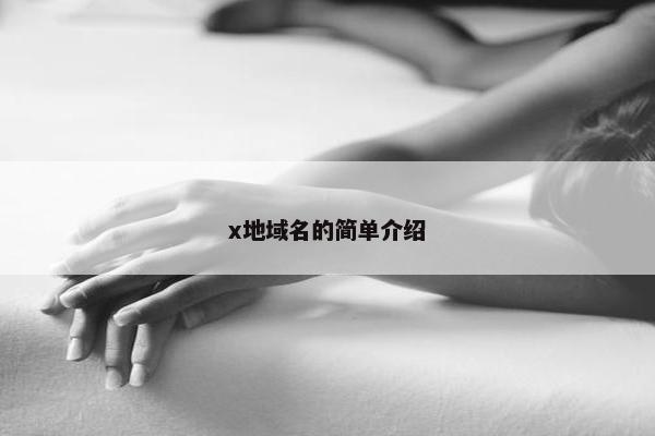 x地域名的简单介绍