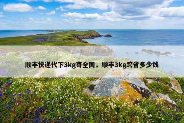 顺丰快递代下3kg寄全国，顺丰3kg跨省多少钱