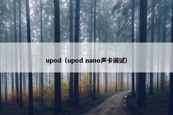 upod（upod nano声卡调试）