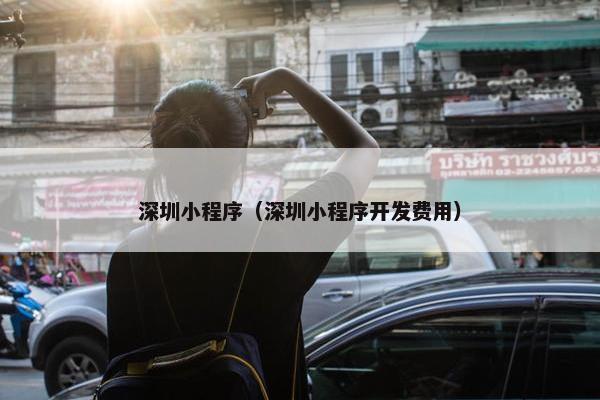 深圳小程序（深圳小程序开发费用）