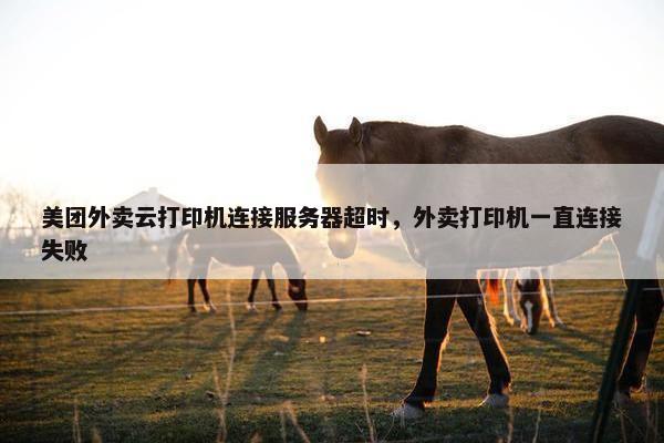 美团外卖云打印机连接服务器超时，外卖打印机一直连接失败
