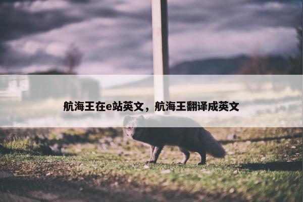 航海王在e站英文，航海王翻译成英文