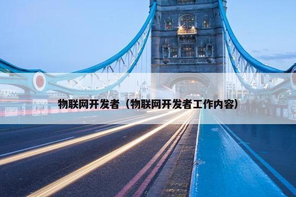物联网开发者（物联网开发者工作内容）