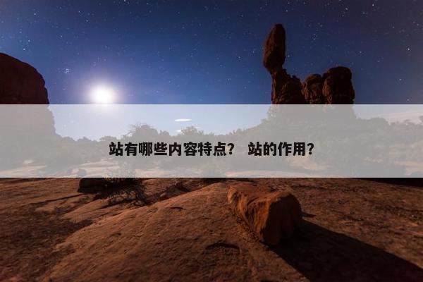 站有哪些内容特点？ 站的作用？