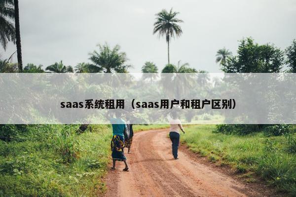saas系统租用（saas用户和租户区别）