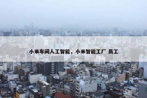 小米车间人工智能，小米智能工厂 员工