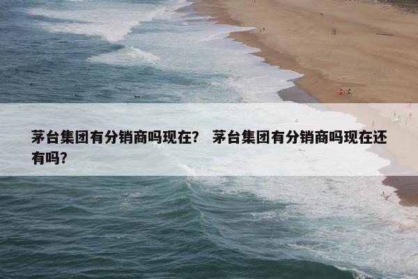 茅台集团有分销商吗现在？ 茅台集团有分销商吗现在还有吗？