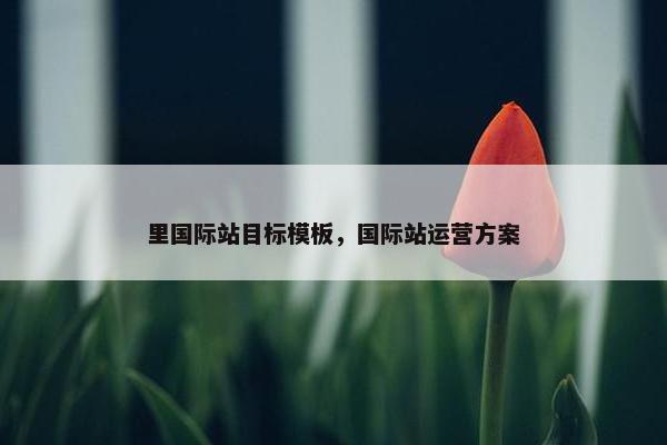 里国际站目标模板，国际站运营方案