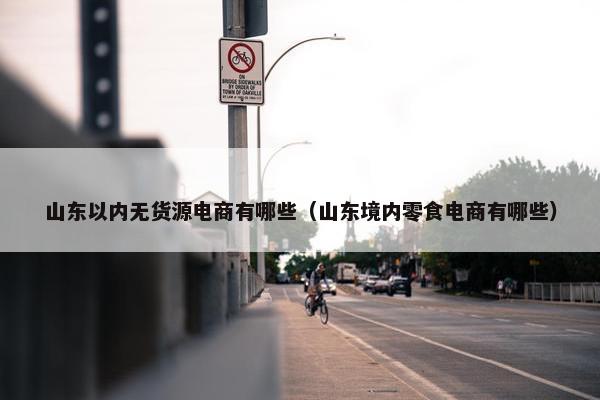 山东以内无货源电商有哪些（山东境内零食电商有哪些）
