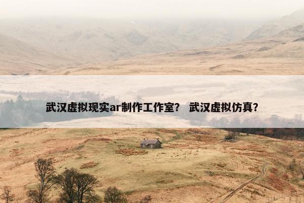 武汉虚拟现实ar制作工作室？ 武汉虚拟仿真？