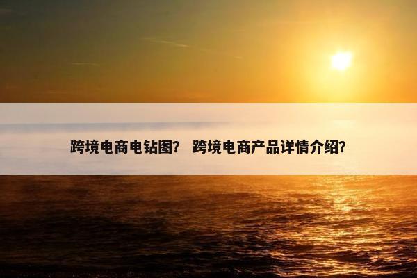 跨境电商电钻图？ 跨境电商产品详情介绍？