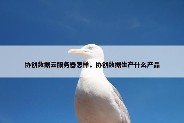协创数据云服务器怎样，协创数据生产什么产品