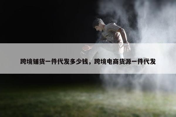跨境铺货一件代发多少钱，跨境电商货源一件代发
