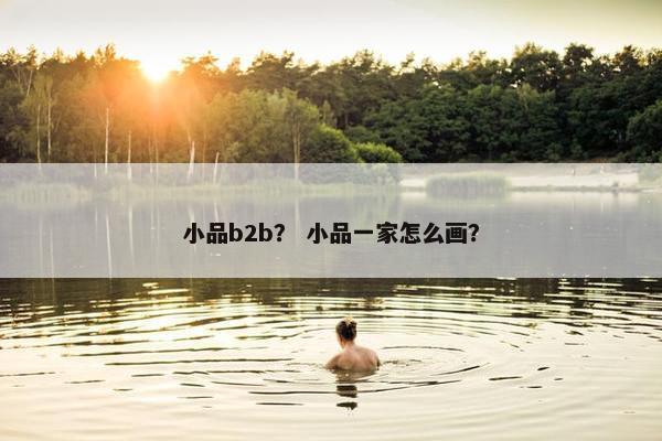 小品b2b？ 小品一家怎么画？