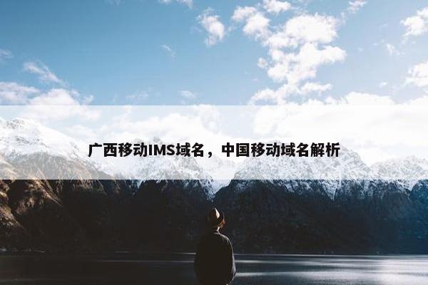 广西移动IMS域名，中国移动域名解析