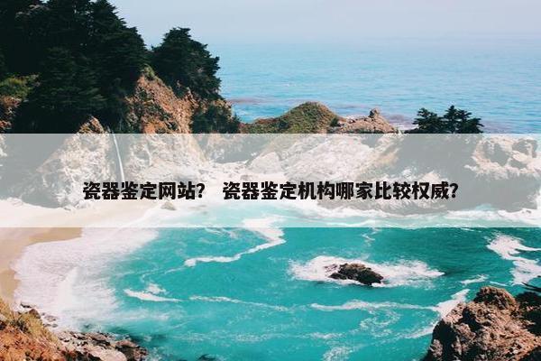 瓷器鉴定网站？ 瓷器鉴定机构哪家比较权威？