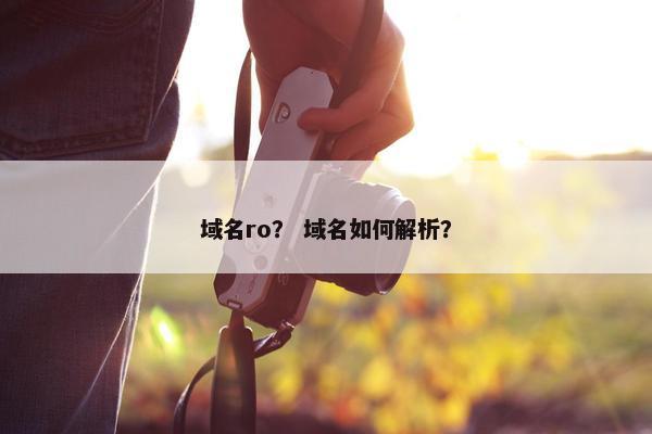 域名ro？ 域名如何解析？