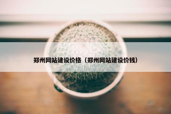 郑州网站建设价格（郑州网站建设价钱）
