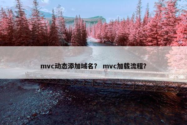 mvc动态添加域名？ mvc加载流程？