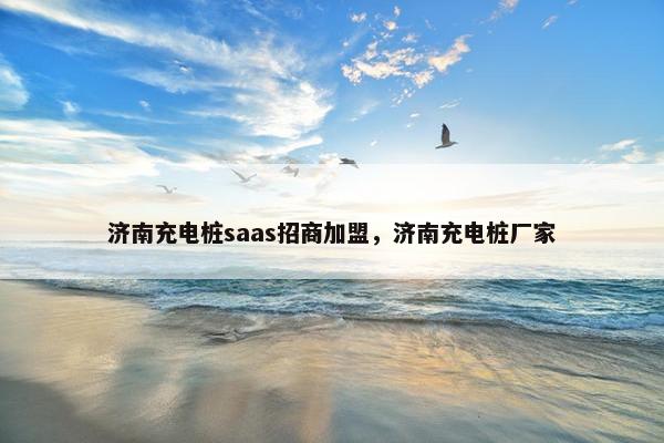济南充电桩saas招商加盟，济南充电桩厂家