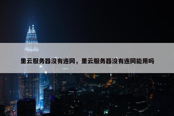 里云服务器没有连网，里云服务器没有连网能用吗