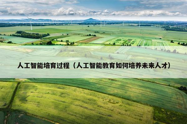 人工智能培育过程（人工智能教育如何培养未来人才）