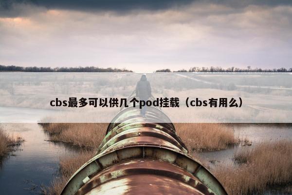 cbs最多可以供几个pod挂载（cbs有用么）