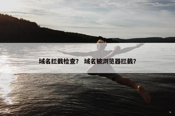 域名拦截检查？ 域名被浏览器拦截？