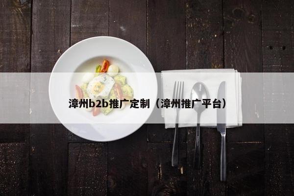 漳州b2b推广定制（漳州推广平台）
