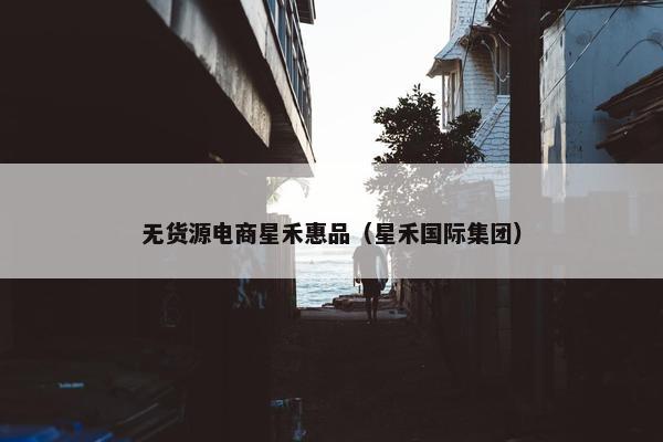 无货源电商星禾惠品（星禾国际集团）