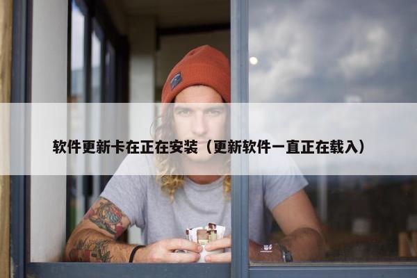 软件更新卡在正在安装（更新软件一直正在载入）