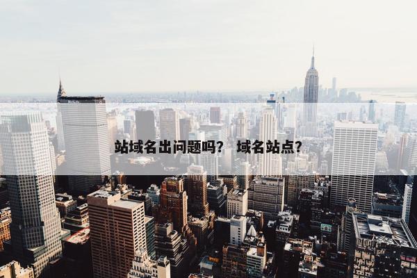 站域名出问题吗？ 域名站点？