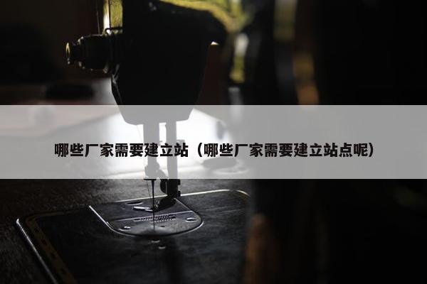哪些厂家需要建立站（哪些厂家需要建立站点呢）